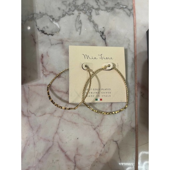 MIA Jewelry - Mia Fiore hoop earrings NIB Italy!